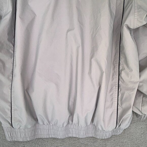 Mizuno Performance Wear Mens M Gray Windbreaker Chest 44 Wrist Closures - Picture 12 of 16
